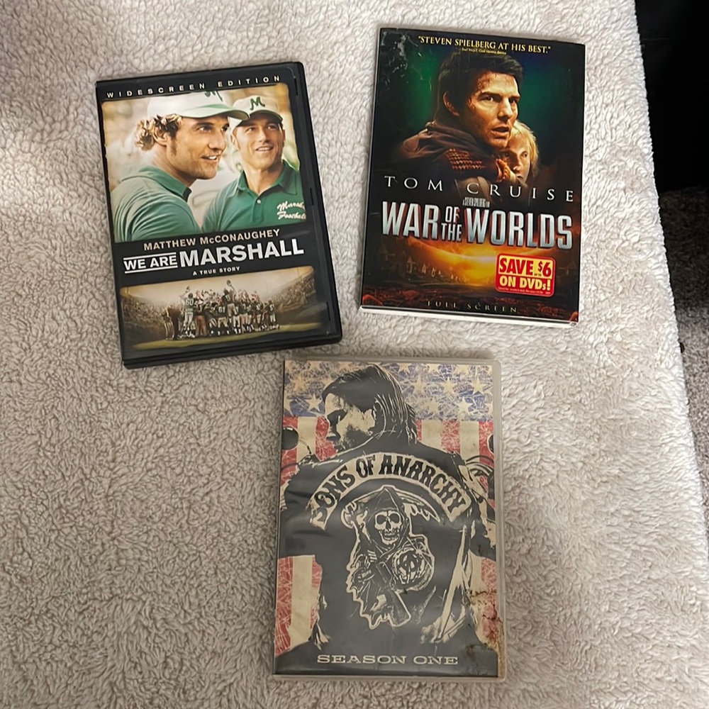 Assorted movies will sell all or separate